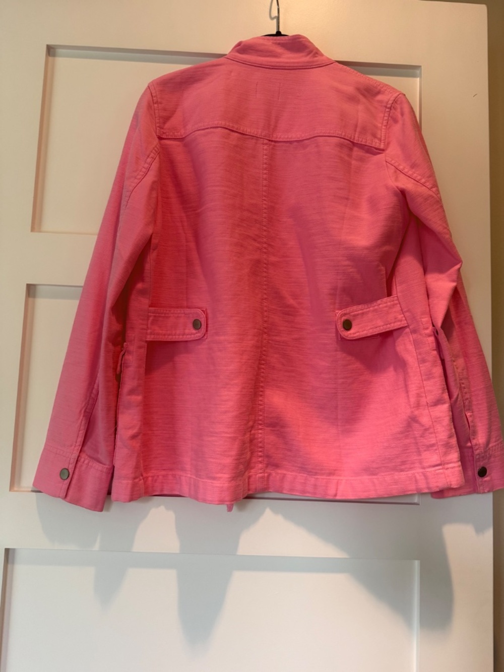 Pink Stand Color Utility Jacket - Picture 2 of 3